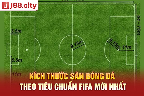 Kích thước sân bóng đá theo tiêu chuẩn FIFA mới nhất